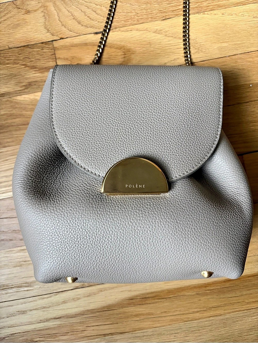 Polène Numéro Un Mini Backpack Gray